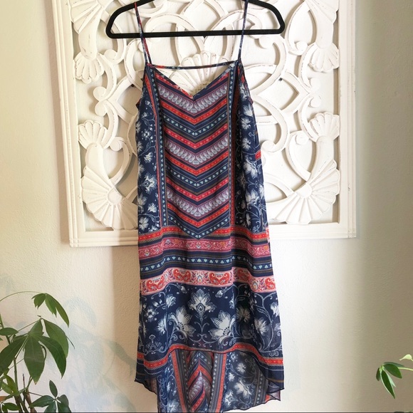 white high low sundress